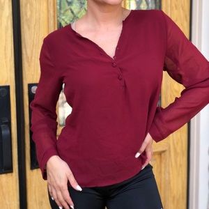 Burgundy blouse